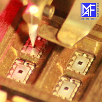 wire bonding: chips - leadframe